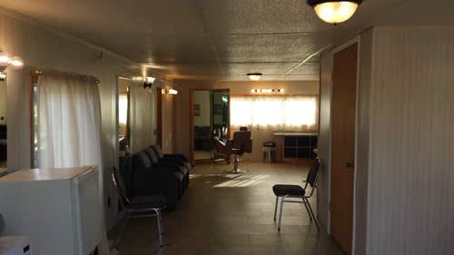 Bride and attendant changing room with loads of ammenities